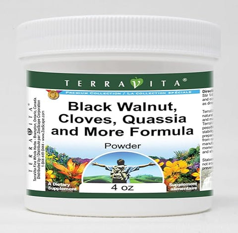 Terravita - TerraVita Fórmula em Pó de Limpeza – Noz Preta, Cravo, Quássia e Mais (120g) – Pacote com 2