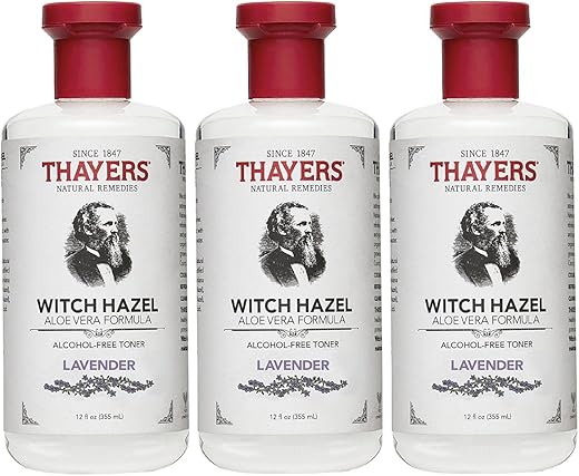 THAYERS - Thayers Tônico Sem Álcool Lavanda, Hamamélis, 12-Ounces (Pack de 3) – Marca Thayers