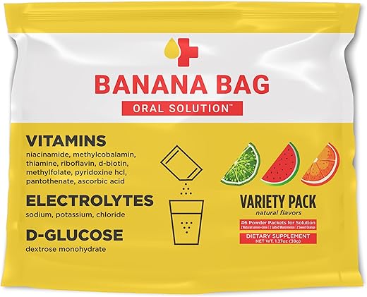 Banana Bag Oral Solution - Banana Bag Solução Oral – Fórmula de Recuperação Farmacêutica – Eletrólitos | 500ml