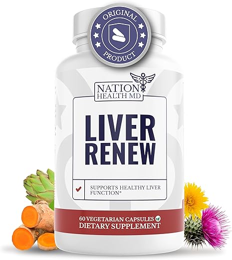 NATION HEALTH MD - Renovação do Fígado – Detox de Limpeza do Fígado para uma Saúde Renovada