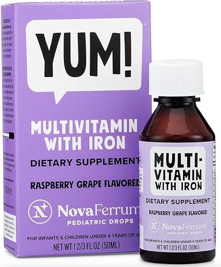 Yum | Multivitamina com Ferro para Bebês e Crianças | 60ml - NovaFerrum