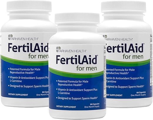 FertilAid for Men – Suplemento de Fertilidade Masculina | Suporte para Contagem e Motilidade | Pré-Concepção para Ele | Inclui Zinco e - Fairhaven Health