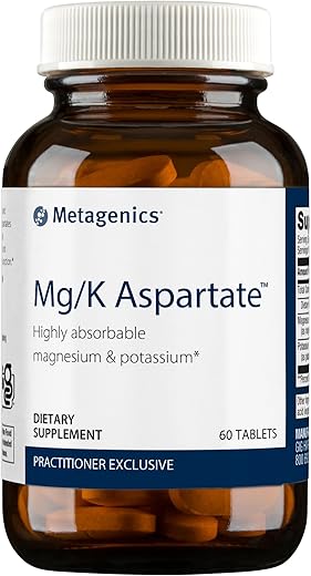 Mg/K Aspartato – com Potássio | Suporte Nutricional | 60 cápsulas - Metagenics