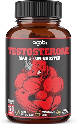 Suplemento de Testosterona agobi 11in1 para Homens de Extrato Herbal 14000mg Equivalente – Resistência, Impulso e Suporte Corporal 120 Cápsulas Veganas para 2 Meses