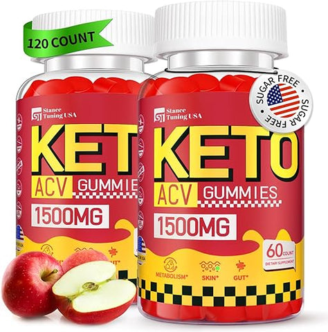 Regio - Keto ACV Gummies – 1500mg Vinagre de Maçã com Mãe, Probióticos, Vitaminas B6 B12, Romã Orgânica | Marca Keto ACV Gummies