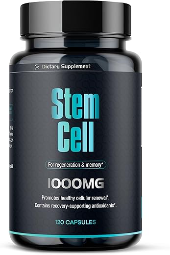 AURA VITAMINS - Suplemento de Células-Tronco Premium 1.000mg | 120 Cápsulas | Fortalece a Imunidade, Reduz Dores nas Articulações | Suporte Natural Anti-Envelhecimento
