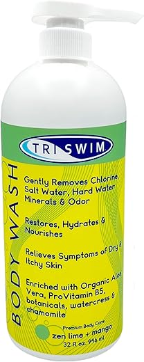 Body Wash 946 ml | Cuidados pós-natação | Sabonete Hidratante para Nadadores e Atletas - TRISWIM