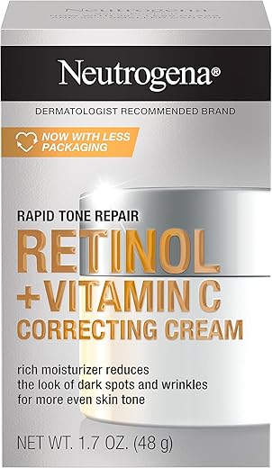 Creme Neutrogena Rapid Tone Repair Retinol Vitamina C, 50g, Reduz Manchas Escuras e Linhas Finas