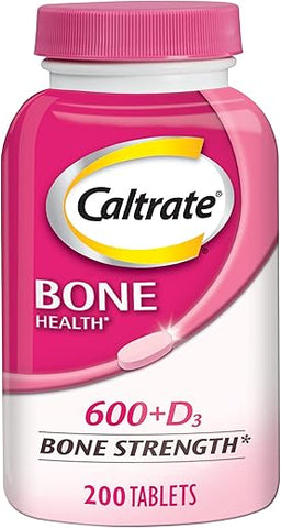600 Plus D3 – Suplemento de Cálcio e Vitamina D em Comprimidos para Saúde Óssea – 200 Unidades - Caltrate