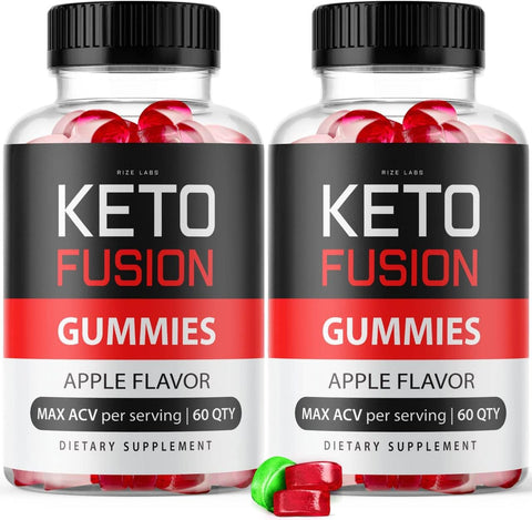 rize labs - (2 Pacotes) Gomas de ACV Keto Fusion – Fórmula Avançada de Perda de Peso com Gomas de ACV Keto Fusion – Não Contém Açúcar – Maçã ACV Keto Fusion Vinagre de Maçã – 60 g