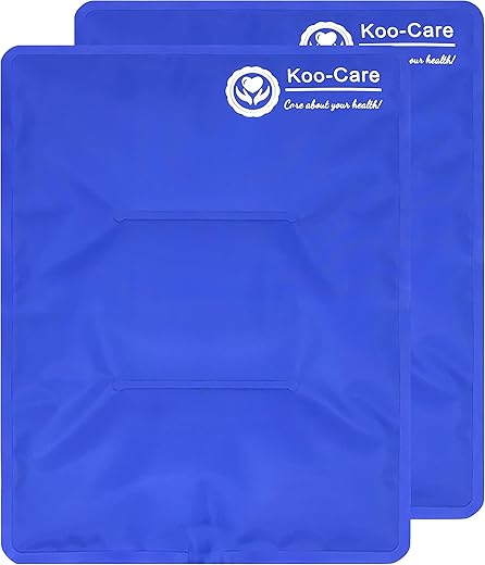 Gel Flexível Reutilizável Koo-Care para Lesões – Compressa Quente e Fria para Alívio de Dor, Inchaço e Fisioterapia – Indicado para Ombro, Braço, Costas, Quadril, Joelho, Canela e Pé (L, 11″)