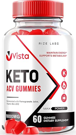 rize labs - Vista Keto ACV Gummies 1000mg – Perda de Peso Avançada com Vinagre de Maçã e Vitaminas – 60 Gummies