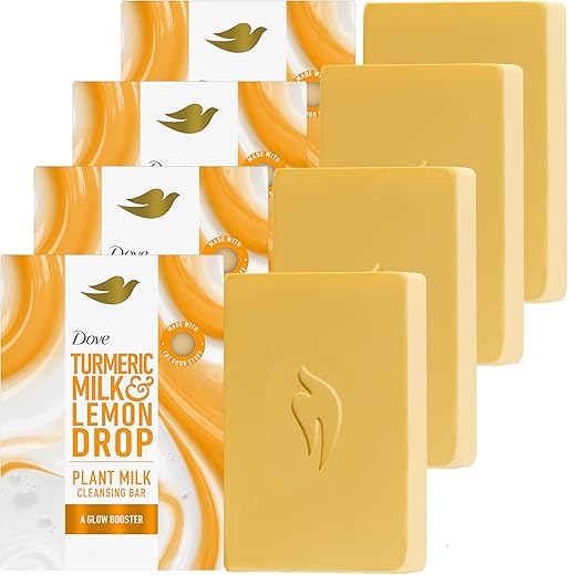 Sabonete em Barra Dove Plant Milk com Leite de Cúrcuma – Limpeza Suave e Nutritiva – 100g