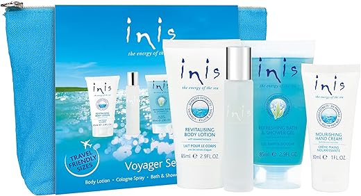Inis the Energy of the Sea - Inis – Conjunto Presente Voyager com Bolsa de Cosméticos – Energia do Mar – 100ml