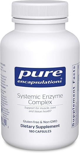 Pure Encapsulations - Complexo Enzimático Systemic Encapsulations Puro – Suporte à Recuperação Muscular – 60 cápsulas