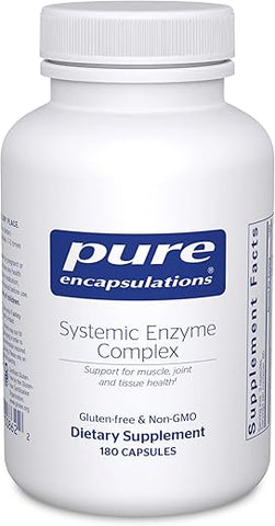 Pure Encapsulations - Complexo Enzimático Systemic Encapsulations Puro – Suporte à Recuperação Muscular – 60 cápsulas