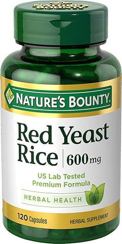 Nature's Bounty - Suplemento Herbal Nature’s Bounty Red Yeast Rice, 600mg, 120 Cápsulas – Saúde e Bem-Estar
