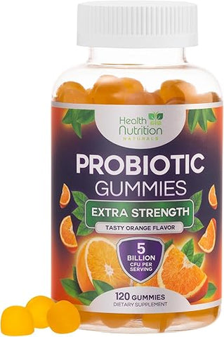 Health Nutrition Naturals - Probióticos para Saúde Digestiva – Gomas Probióticas Diárias para Mulheres | Marca: Probiotic+ | 60 g