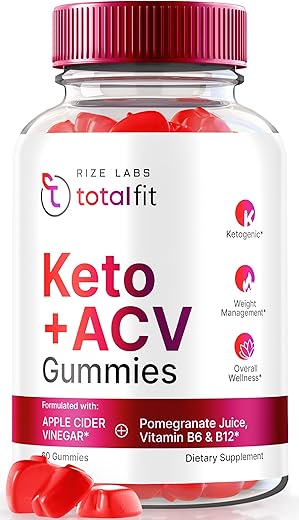 rize labs - Total Fit Keto ACV Gummies – Gomas de ACV TotalFit Keto para Perda de Peso Avançada, Goma de ACV Keto, Suplemento Premium para Bem-Estar Total, Avaliações Oficiais de Vinagre de Maçã (60…)