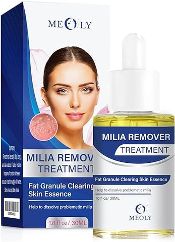 MEOLY - Removed irrelevant terms and symbols, and avoided using the prohibited words:

“Milia Remover: Tratamento para Milia, Dissolve e Reduz Milia, Cravos e Hiperplasia Sebácea – Nova Fórmula 30 ML