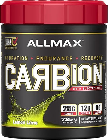 Carbion – Bebida Energética de Eletrólitos e Hidratação Máxima, Limão Lima, 870g - ALLMAX Nutrition