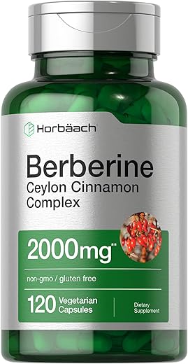 Horbäach - Horbaach Berberine Plus Canela do Ceilão | 2000mg | 120 Cápsulas Vegetarianas | Não-OGM