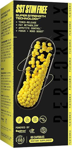 SST Stim Free – Energizante sem Estimulantes, Supressor de Apetite – 60 cápsulas - PERFORMIX