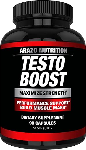 TestoBoost Test Booster – Potente para Aumento de Testosterona - Arazo Nutrition