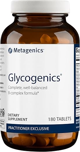 Glycogenics – Complexo de Vitaminas B – Suporte Energético – 60 cápsulas - Metagenics