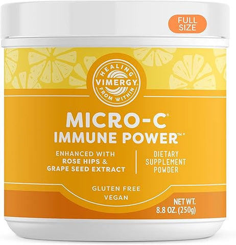Micro-C Immune Power TM – 250g – 139 Porções – 1000mg/porção – Fórmula Suave – Fitonutrientes Antioxidantes – Reforço Imunológico - Vimergy