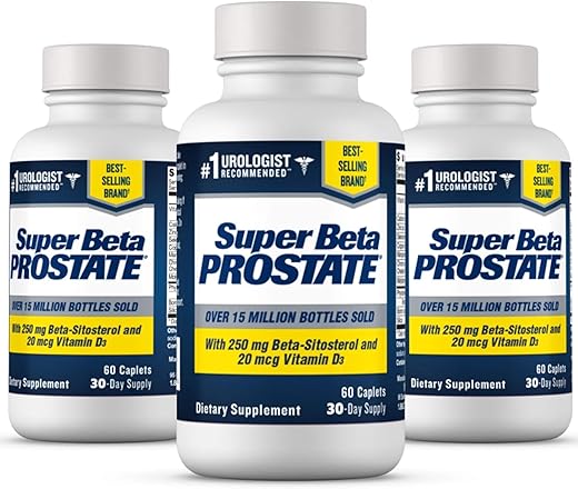 SUPER BETA PROSTATE - Suplemento de Suporte para a Saúde Masculina – Reduza idas ao banheiro, promova sono, melhor esvaziamento da bexiga