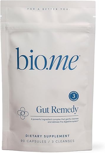 Bio.me - Cápsulas Remédio para o Intestino (3 Limpezas Mensais) Limpeza Intestinal com Citrato de Magnésio, Berberina, Immunolin, L-Glutamina – Limpeza de 5 Dias