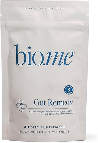 Bio.me - Cápsulas Remédio para o Intestino (3 Limpezas Mensais) Limpeza Intestinal com Citrato de Magnésio, Berberina, Immunolin, L-Glutamina – Limpeza de 5 Dias