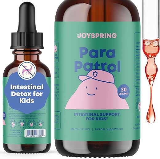 Kids’ Liquid Cleanse – Desintoxicação Natural, Livre de Álcool, para Saúde Digestiva, Desintoxicação do Trato Gastrointestinal, Desintoxicação do Cólon e Desintoxicação Infantil – 1 fl oz (30 ml) - JoySpring