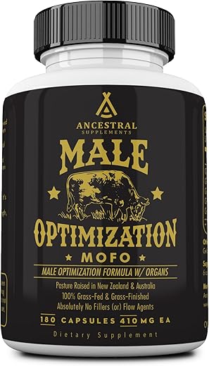 Mofo: Suporte para Testosterona e Energia, Saúde e Bem-Estar Masculino, Suplemento de Órgãos de Gado Alimentado com Grama, Livre de Transgênicos, com Fígado – 100g - Ancestral Supplements
