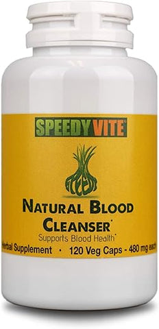 Cápsulas de Limpeza Natural do Sangue Suplemento Orgânico SpeedyVite® (120 Cápsulas de Pó Vegetal)