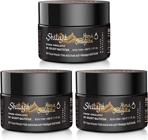 Hima Shilajatu - Shilajit Resina Pura do Himalaia – Grau Ouro 100% Pura com Ácido Fúlvico – Marca Shilajit