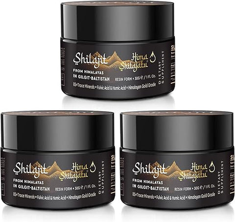 Hima Shilajatu - Shilajit Resina Pura do Himalaia – Grau Ouro 100% Pura com Ácido Fúlvico – Marca Shilajit