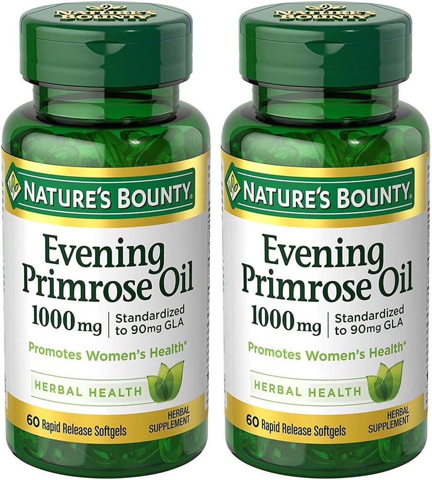 Nature's Bounty - Óleo de Prímula 1000 mg, 2 Frascos (60 Cápsulas) – Marca do Produto