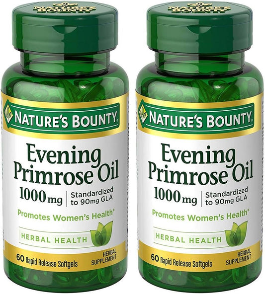 Nature's Bounty - Óleo de Prímula 1000 mg, 2 Frascos (60 Cápsulas) – Marca do Produto