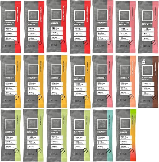 Generic - Pacotes de Pó Hidratante de Eletrólitos Zero-Açúcar 𝗜𝗺𝐧𝘁, Mix de Bebida Multivitamínica – 20 Sticks