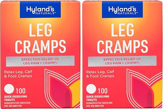 Hyland's - Hyland’s Leg Cramps – 100 Comprimidos (2 Pacotes) | Alívio Rápido | Marca de Confiança