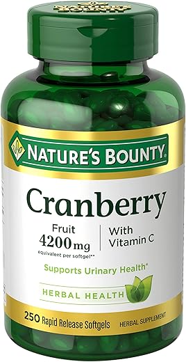 Nature's Bounty - Nature’s Bounty Cranberry 4200mg Com Vitamina C, Saúde Urinária  Nature’s Bounty
