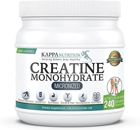 Creatina Monohidratada Micronizada 2.5g (240 Porções) - KAPPA NUTRITION