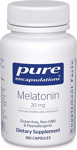 Melatonina 20 mg – Suporte Imunológico – Sistema Imunológico – Comprimidos - Pure Encapsulations
