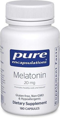 Melatonina 20 mg – Suporte Imunológico – Sistema Imunológico – Comprimidos - Pure Encapsulations