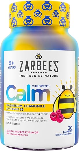 Zarbee's - Zarbee’s Gummy Calm para Crianças, Apoia uma Mente Calma – 60 gomas