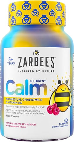 Zarbee's - Zarbee’s Gummy Calm para Crianças, Apoia uma Mente Calma – 60 gomas