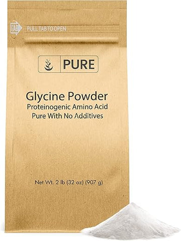 PURE ORIGINAL INGREDIENTS - Pó de Glicina Pura de Ingredientes Originais (907g) Não-OGM, Aminoácido Não-Essencial, Livre de Alergênicos