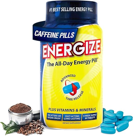 iSatori - Pílulas de Cafeína Energize, Energia Duradoura ao Longo do Dia